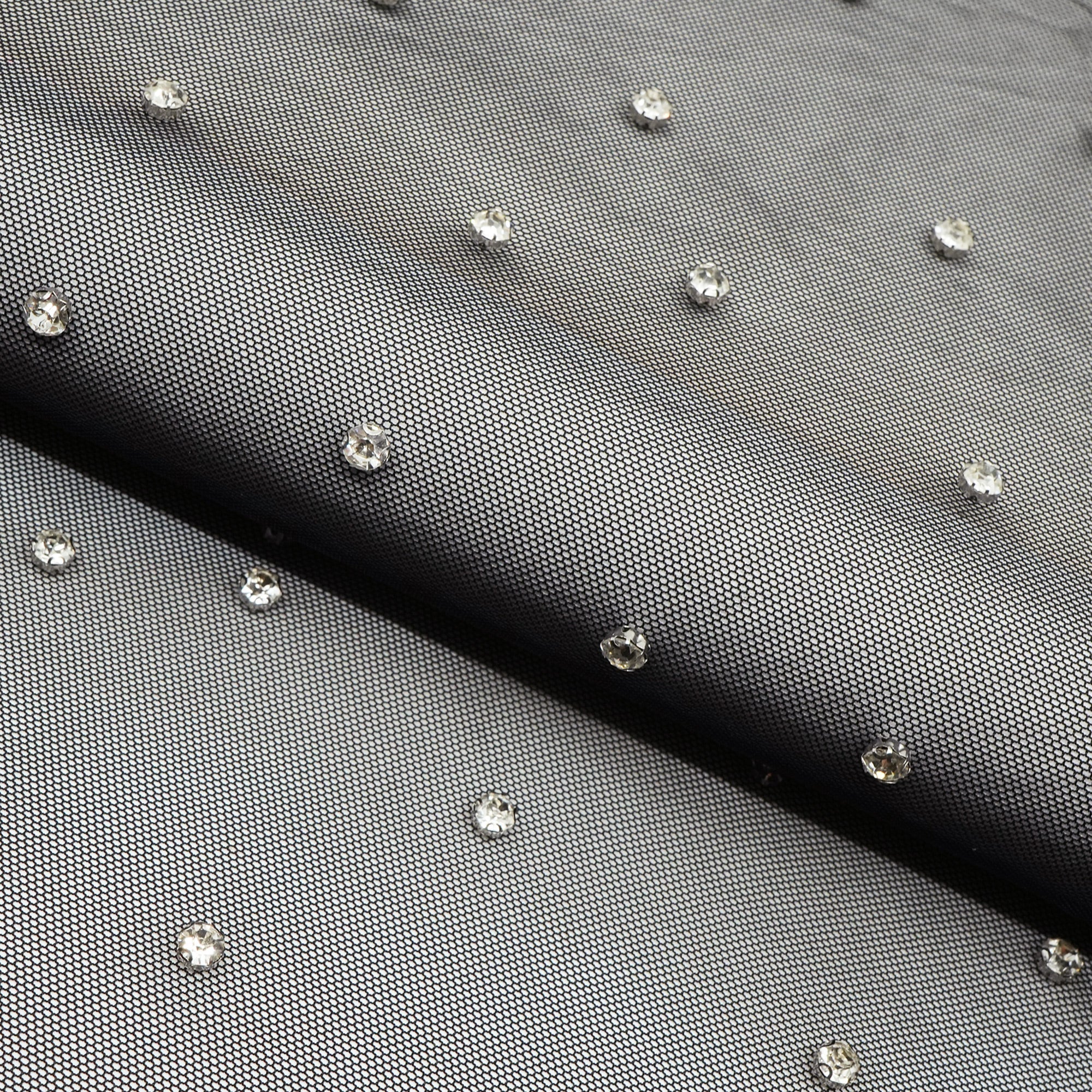 Stellar Rhinestone Stretch Mesh Fabric | CDW