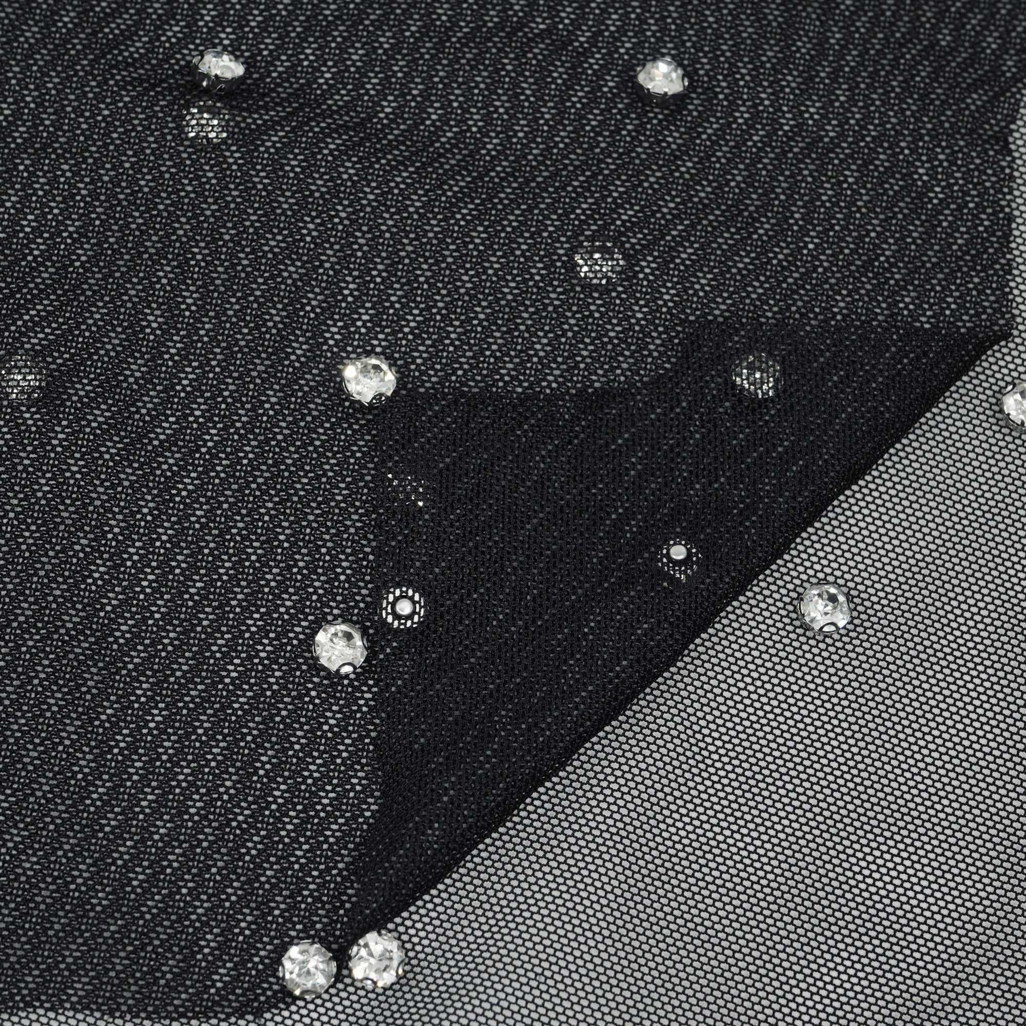 Stellar Rhinestone Stretch Mesh Fabric | CDW