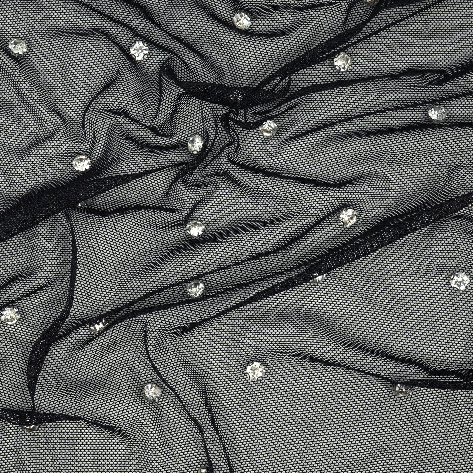 Stellar Rhinestone Stretch Mesh Fabric | CDW