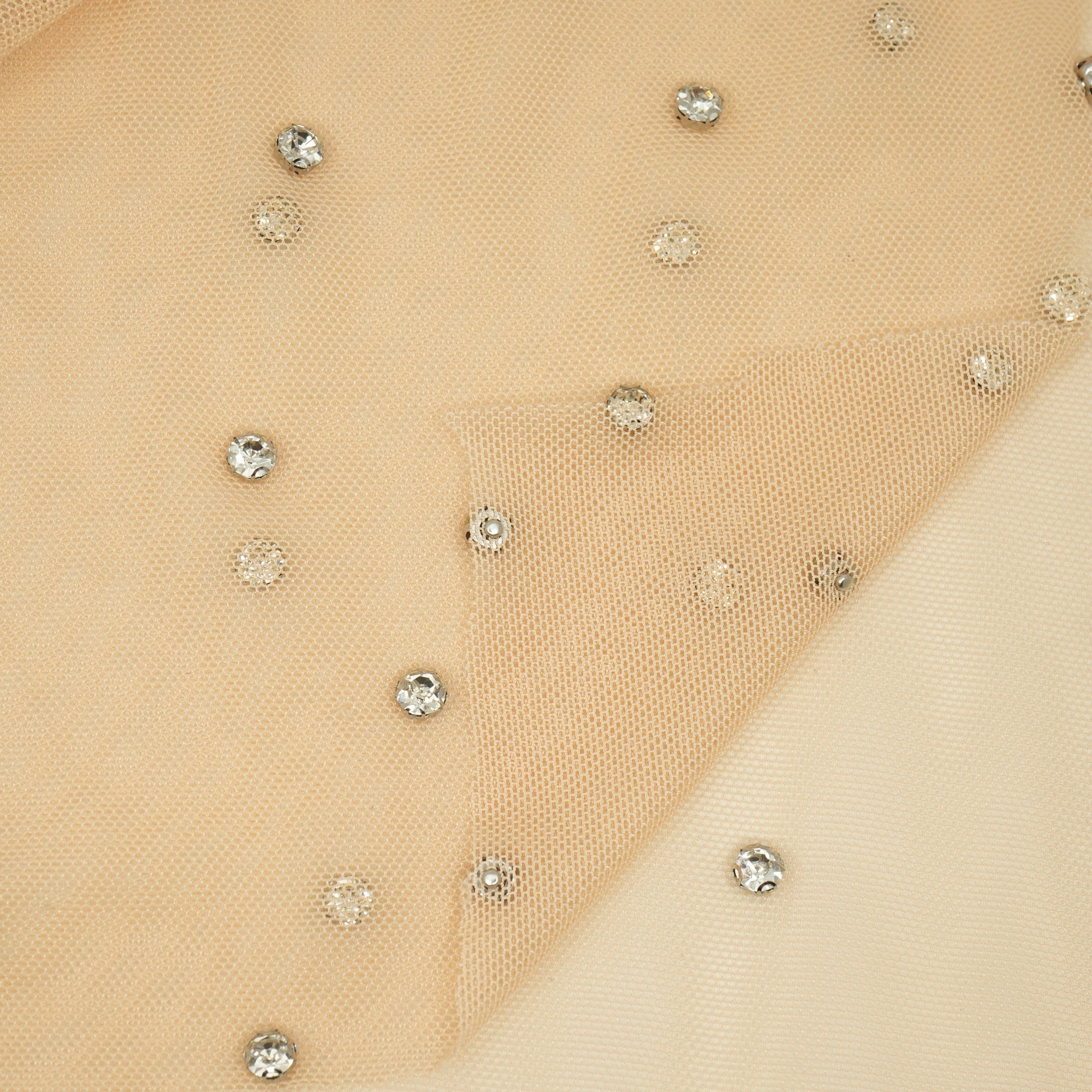 Stellar Rhinestone Stretch Mesh Fabric | CDW