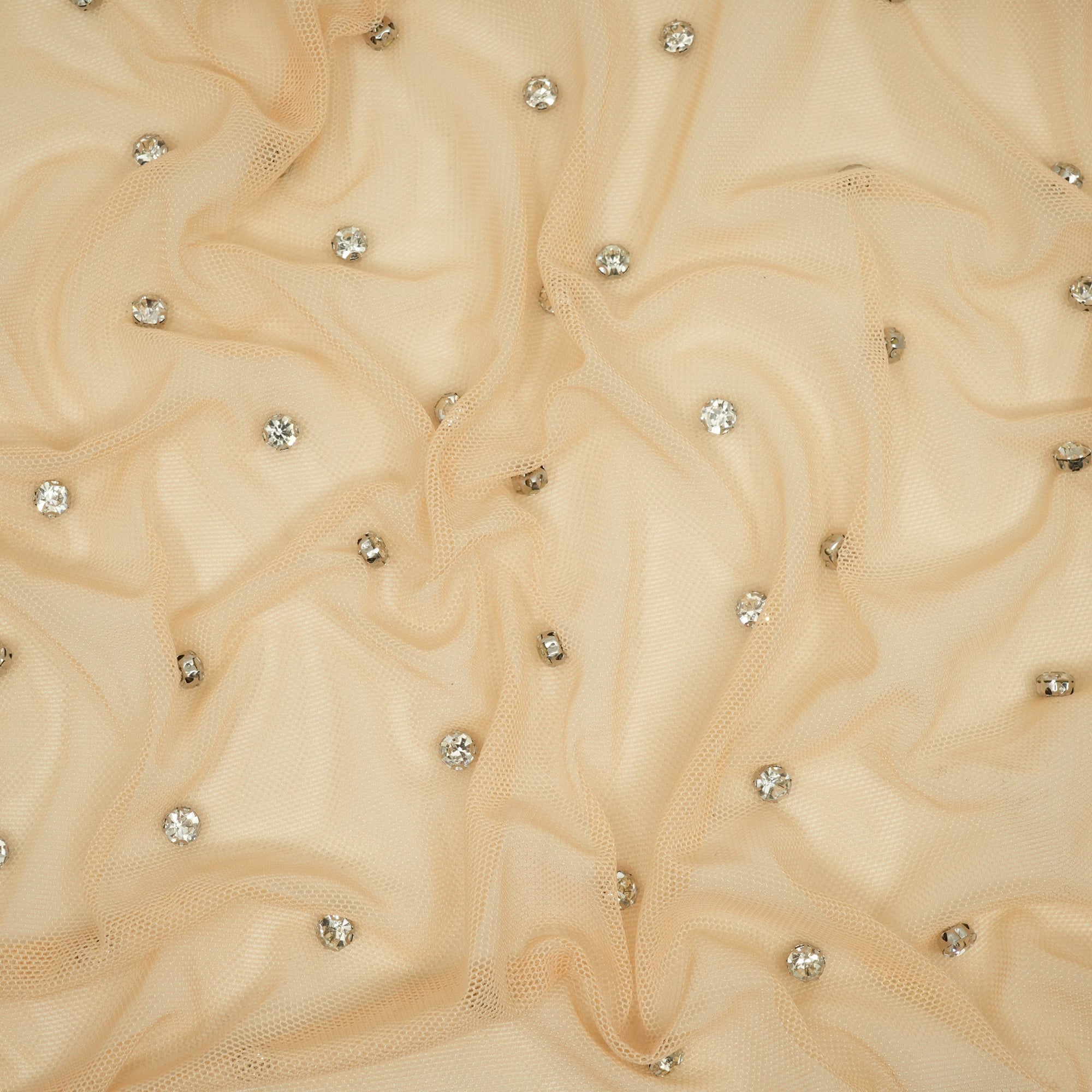 Stellar Rhinestone Stretch Mesh Fabric | CDW