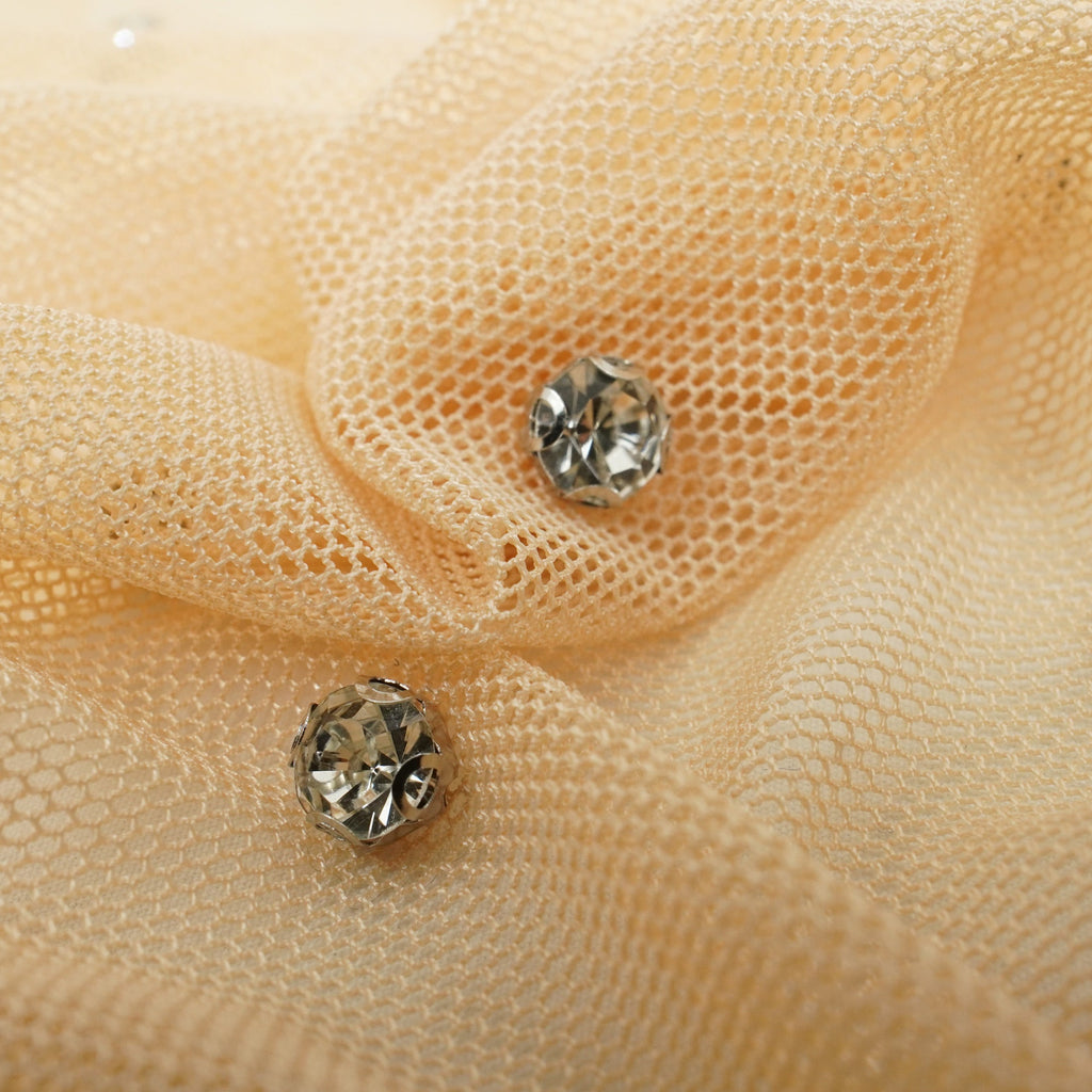 Stellar Rhinestone Stretch Mesh Fabric | CDW