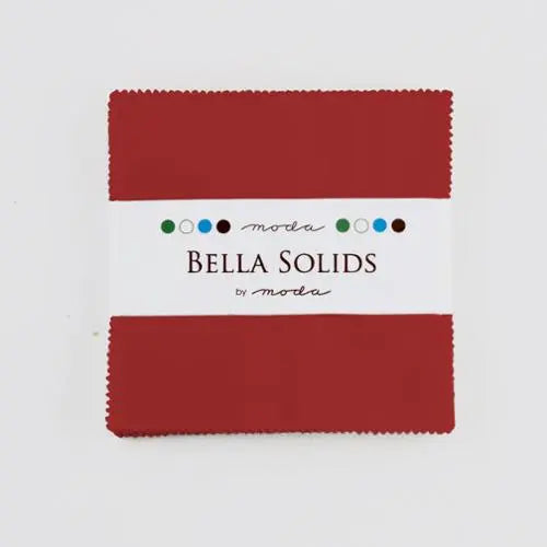 Red Bella Solids Charm Pack Precuts