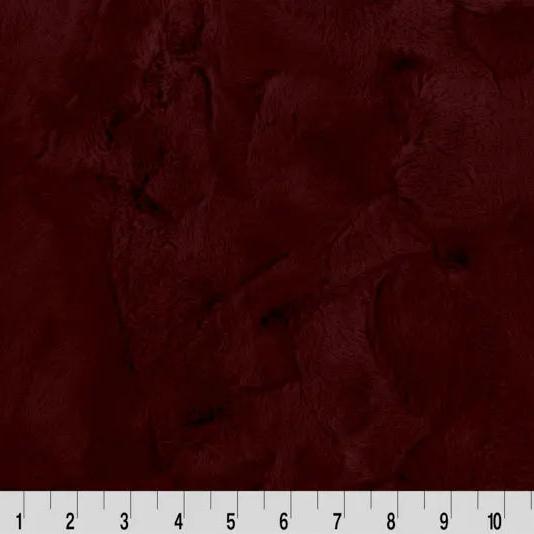 Red Black Cherry Luxe Cuddle Mirage 80" Fabric per yard