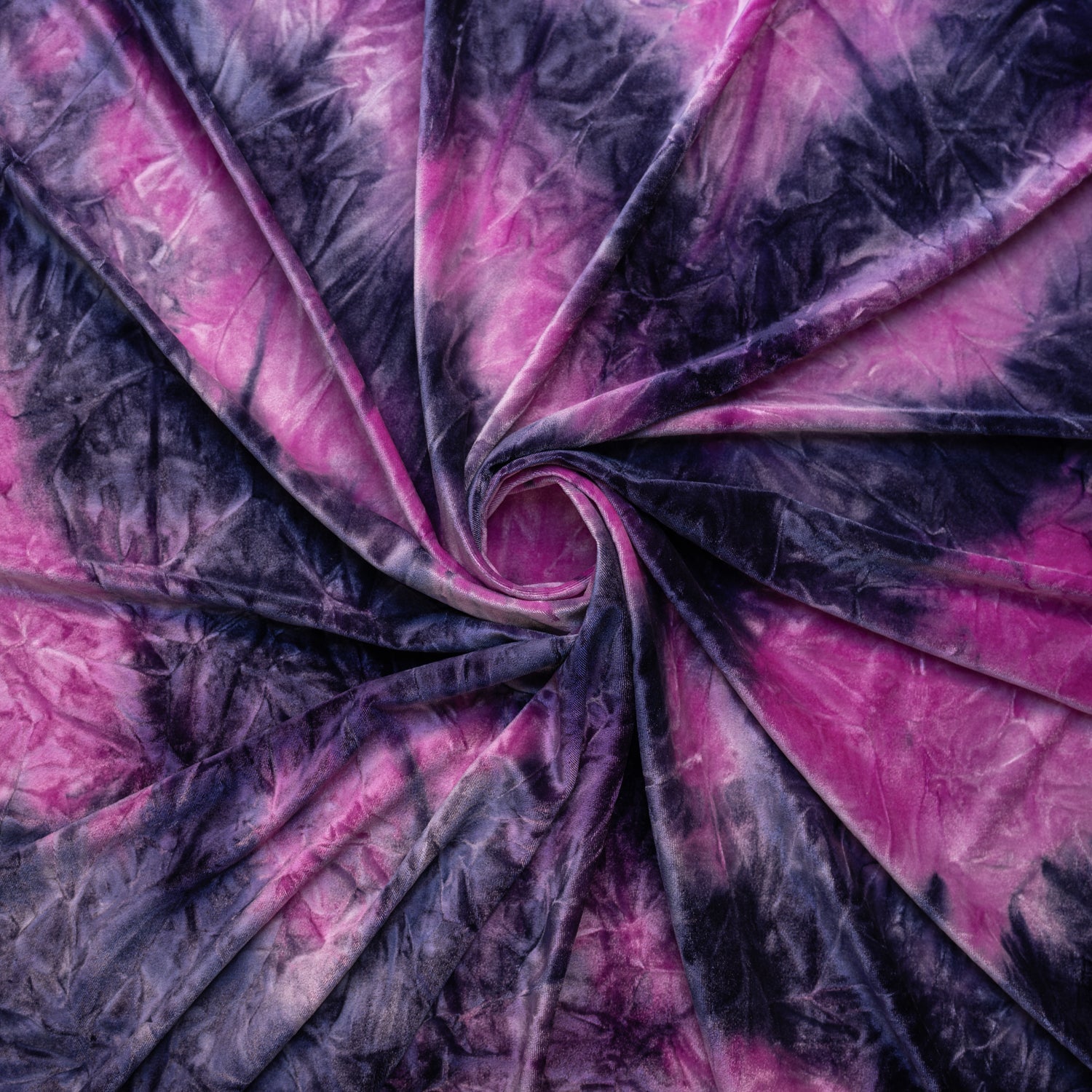 Renegade Tie Dyed Stretch Velvet Fabric | CDW