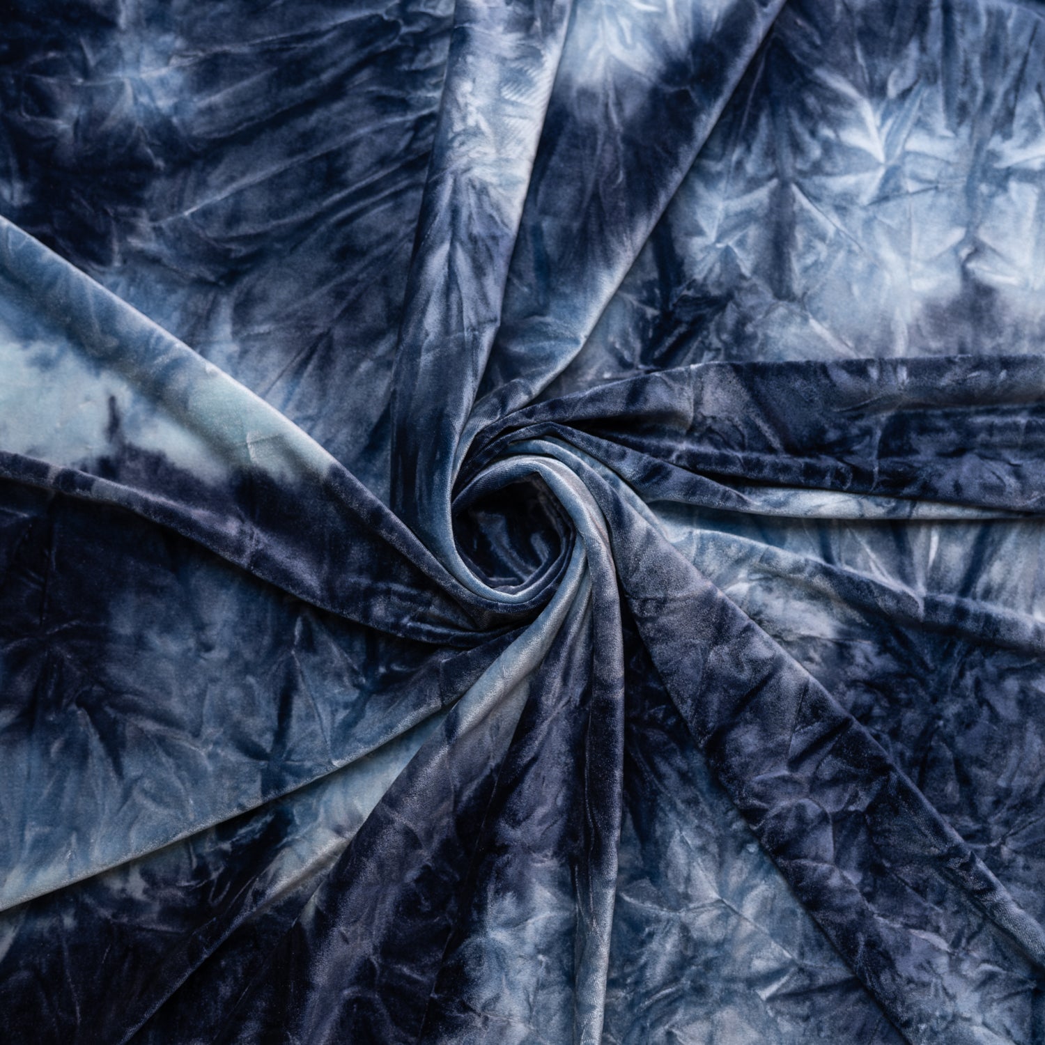 Renegade Tie Dyed Stretch Velvet Fabric | CDW
