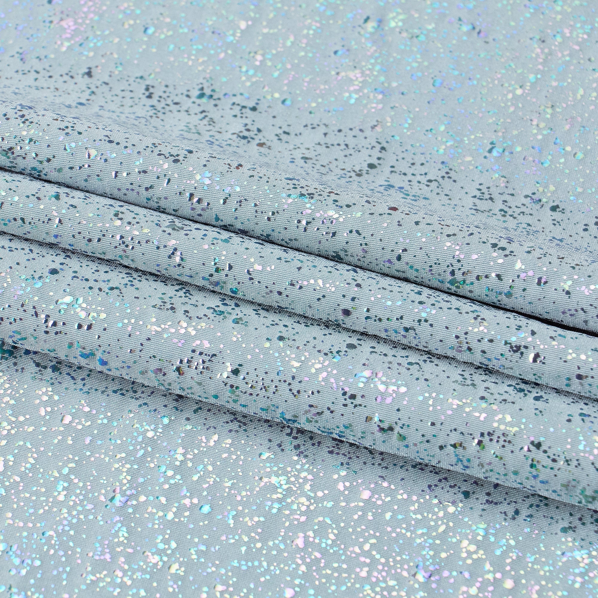 Robins Egg Speckle Spandex Fabric | CDW