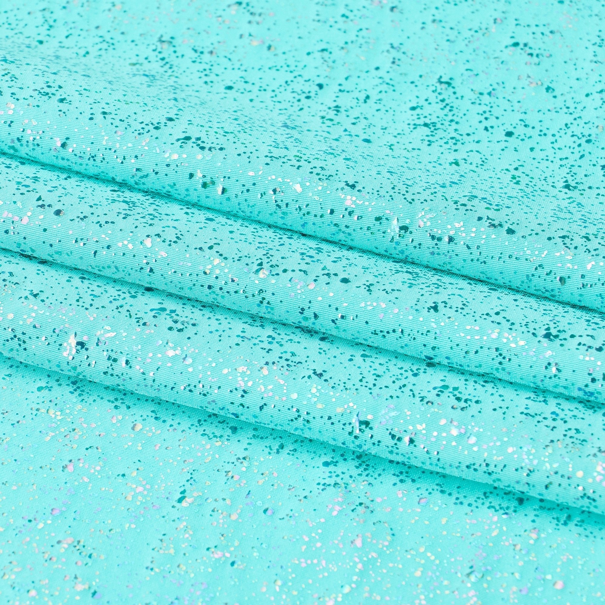 Robins Egg Speckle Spandex Fabric | CDW