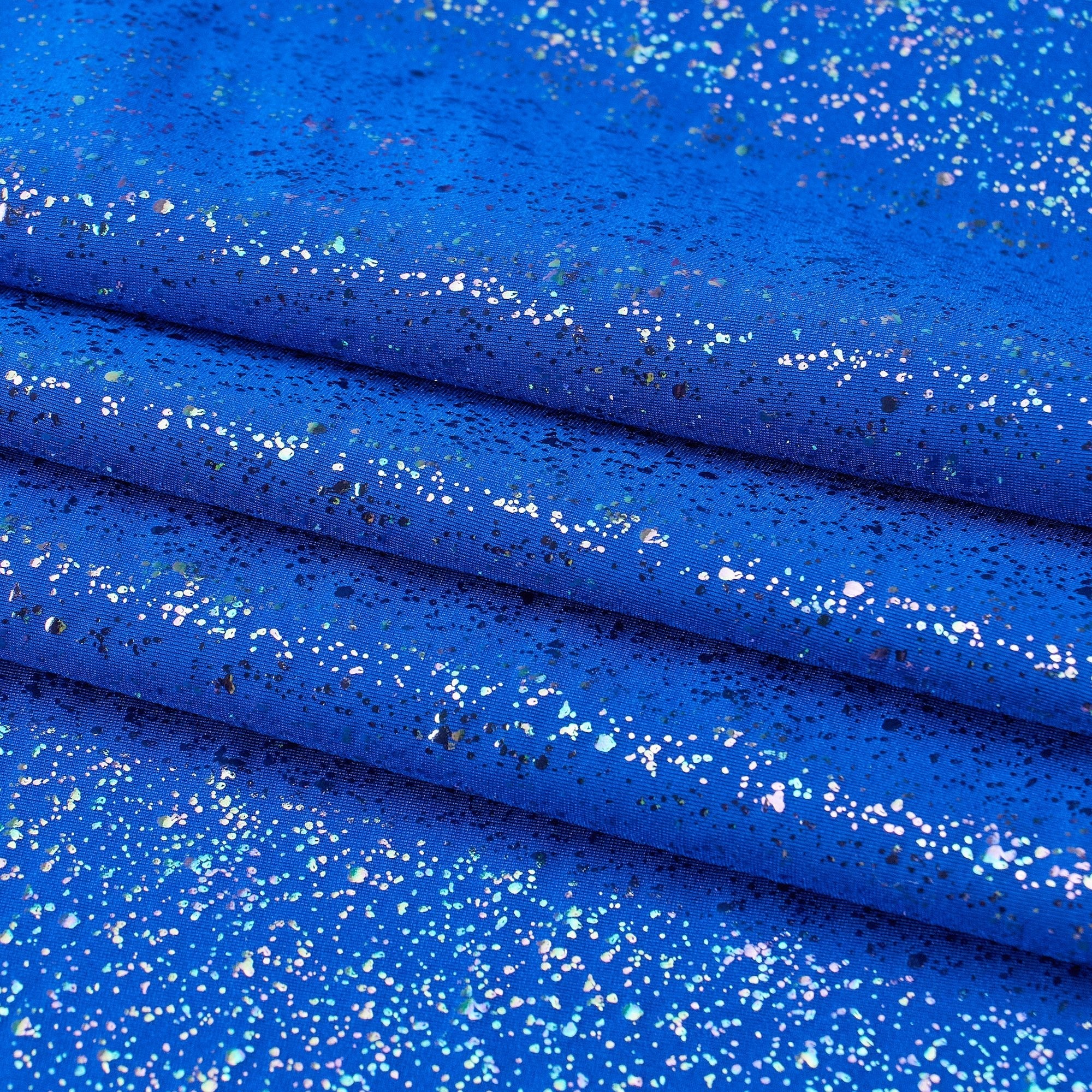 Robins Egg Speckle Spandex Fabric | CDW