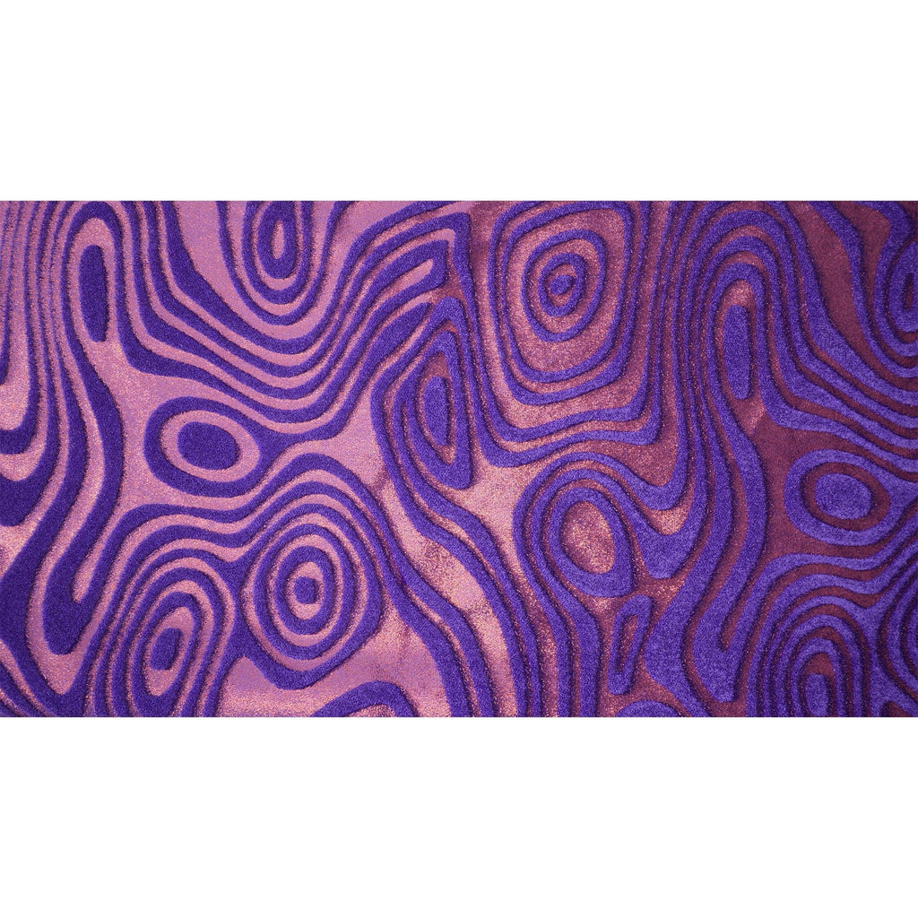 Sonic Swirl Embossed Foiled on Stretch Velvet Fabric | CDW