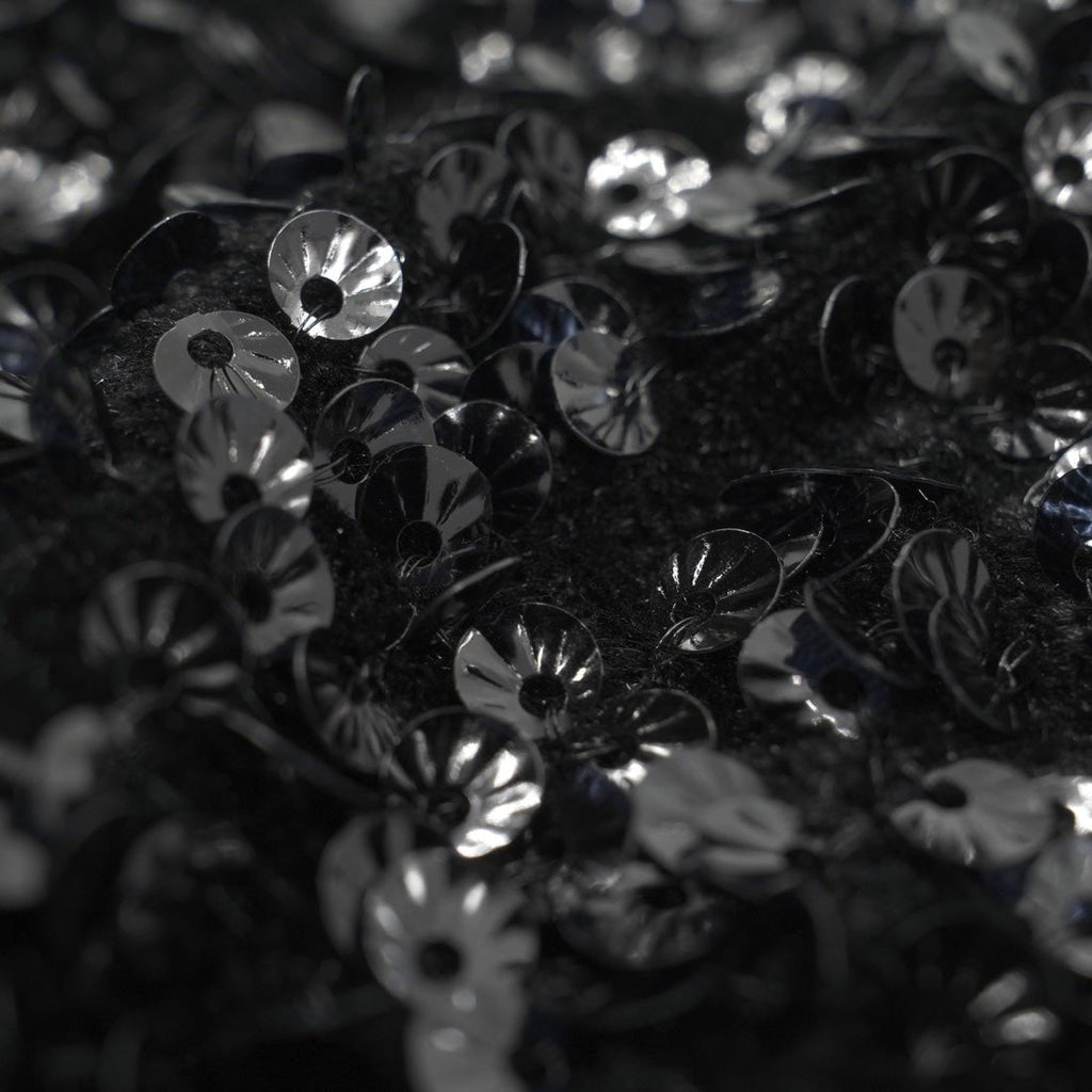 Sanibel Seashell Stretch Velvet Sequin Fabric | CDW