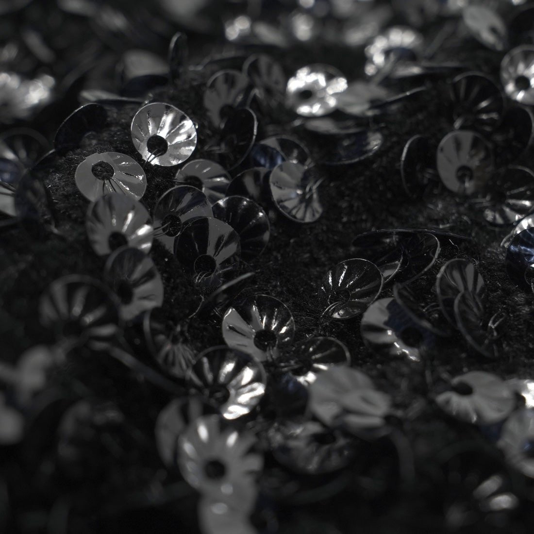 Sanibel Seashell Stretch Velvet Sequin Fabric | CDW