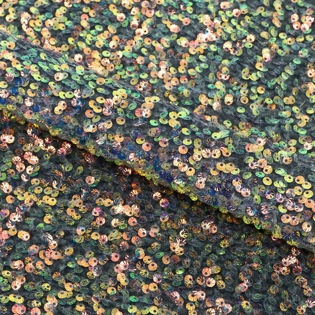 Sanibel Seashell Stretch Velvet Sequin Fabric | CDW