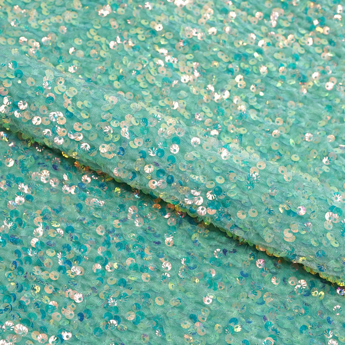 Sanibel Seashell Stretch Velvet Sequin Fabric | CDW