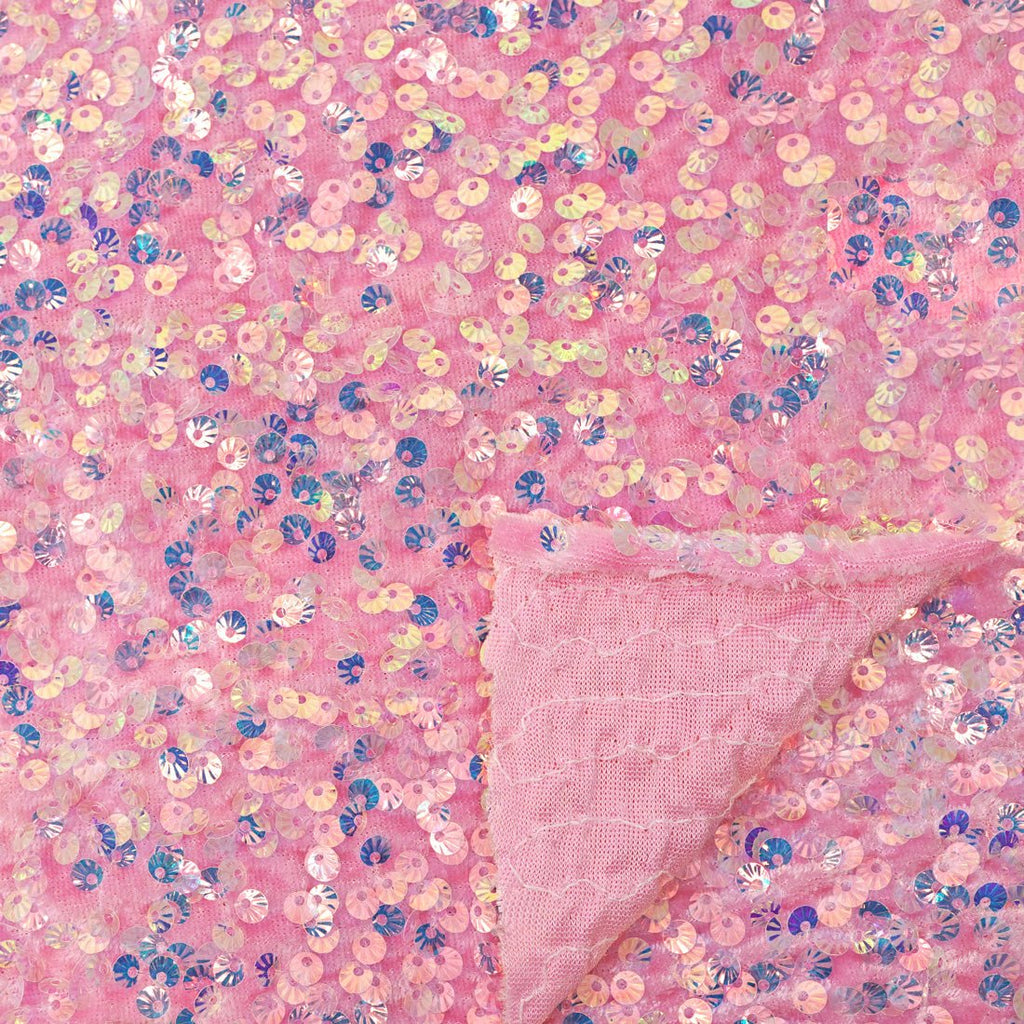 Sanibel Seashell Stretch Velvet Sequin Fabric | CDW