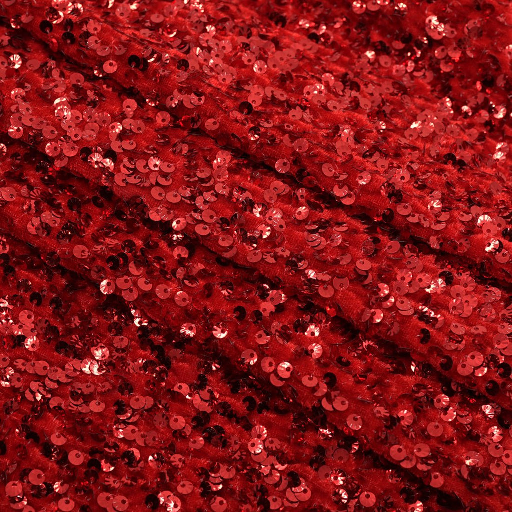 Sanibel Seashell Stretch Velvet Sequin Fabric | CDW