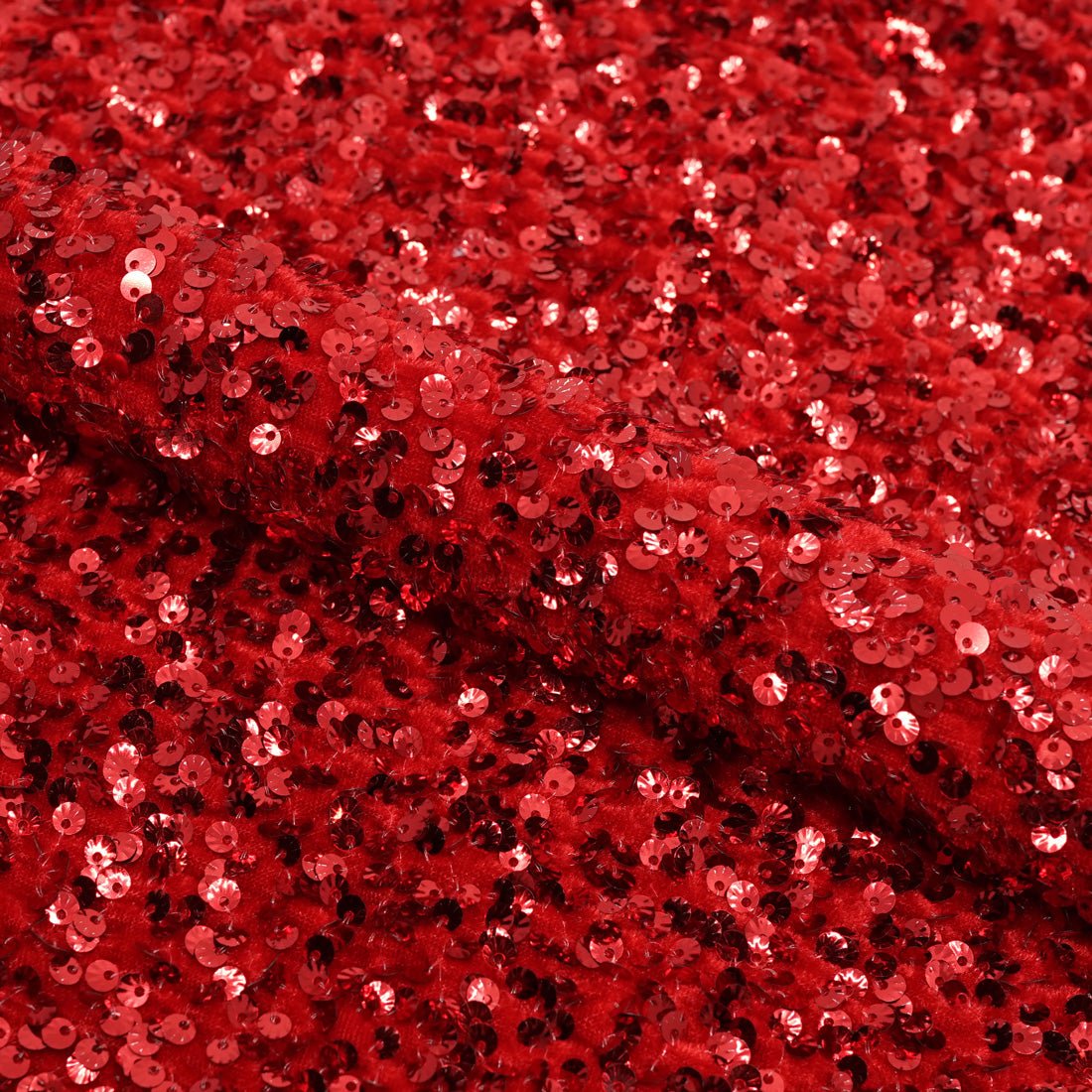 Sanibel Seashell Stretch Velvet Sequin Fabric | CDW