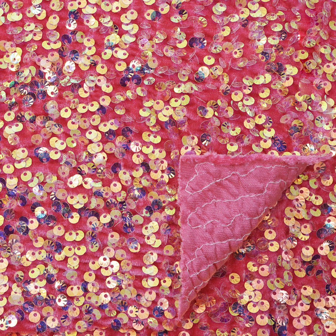 Sanibel Seashell Stretch Velvet Sequin Fabric | CDW
