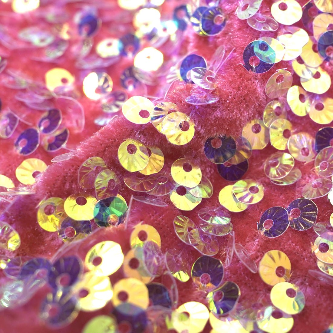 Sanibel Seashell Stretch Velvet Sequin Fabric | CDW