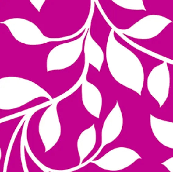 Pink Fuchsia Vine Cotton Wideback Fabric Per Yard