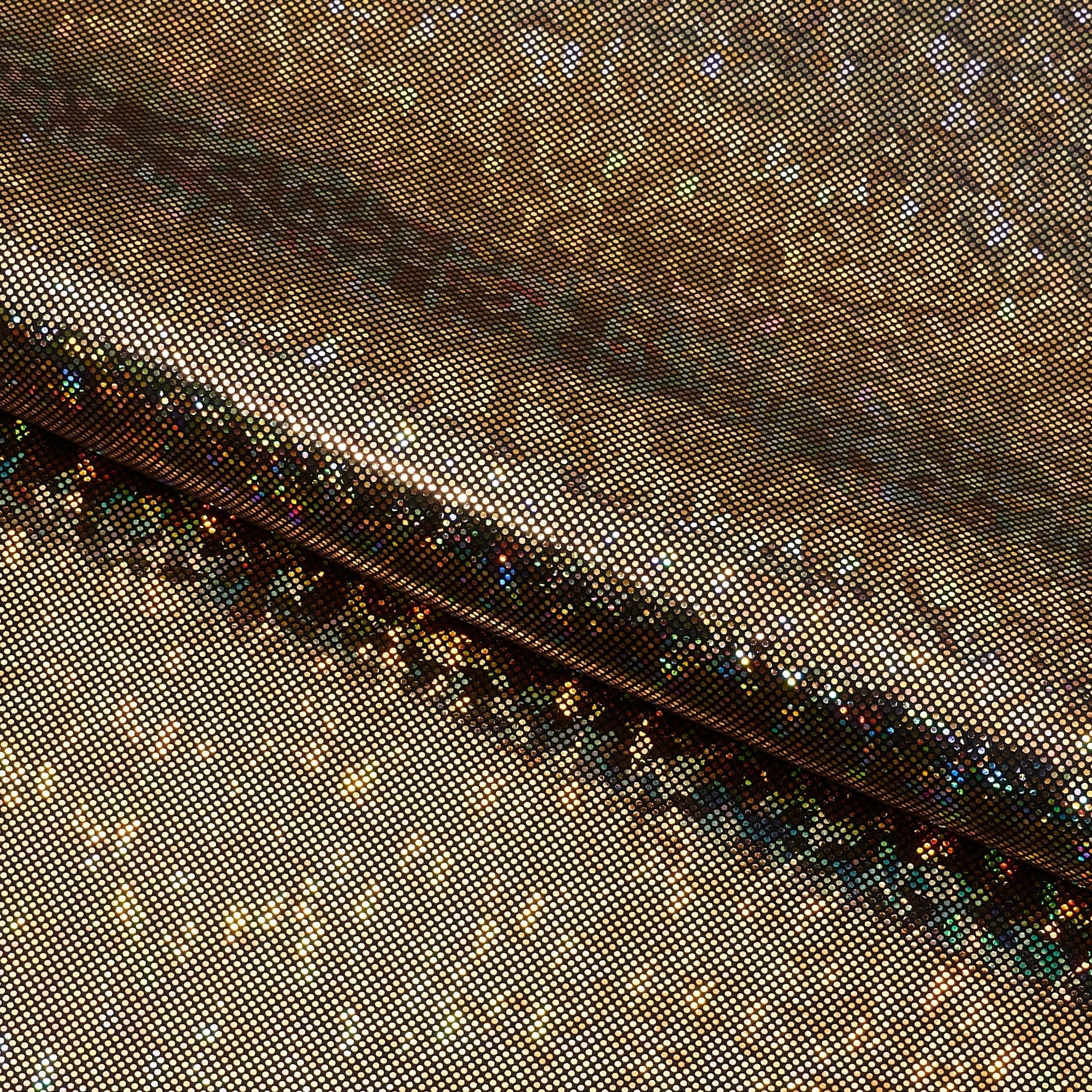 Shattered Glass Foiled Spandex Fabric | CDW