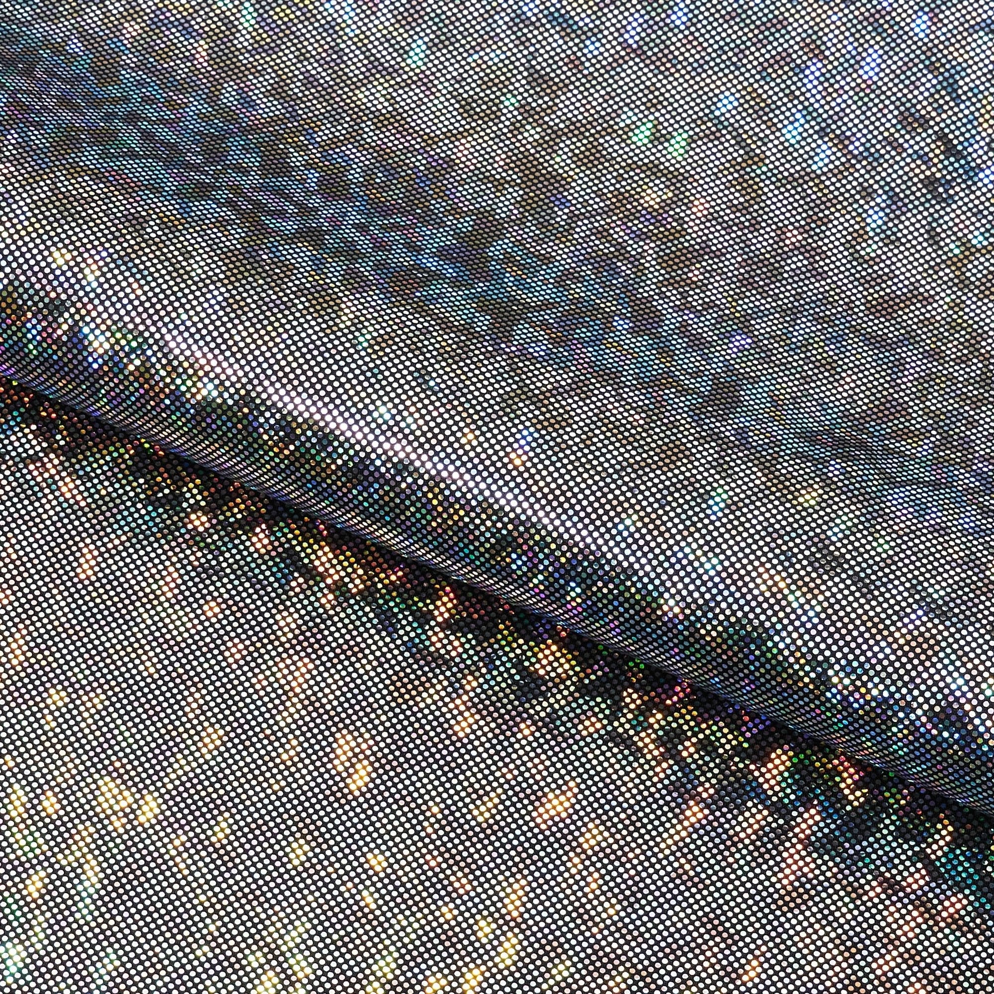 Shattered Glass Foiled Spandex Fabric | CDW