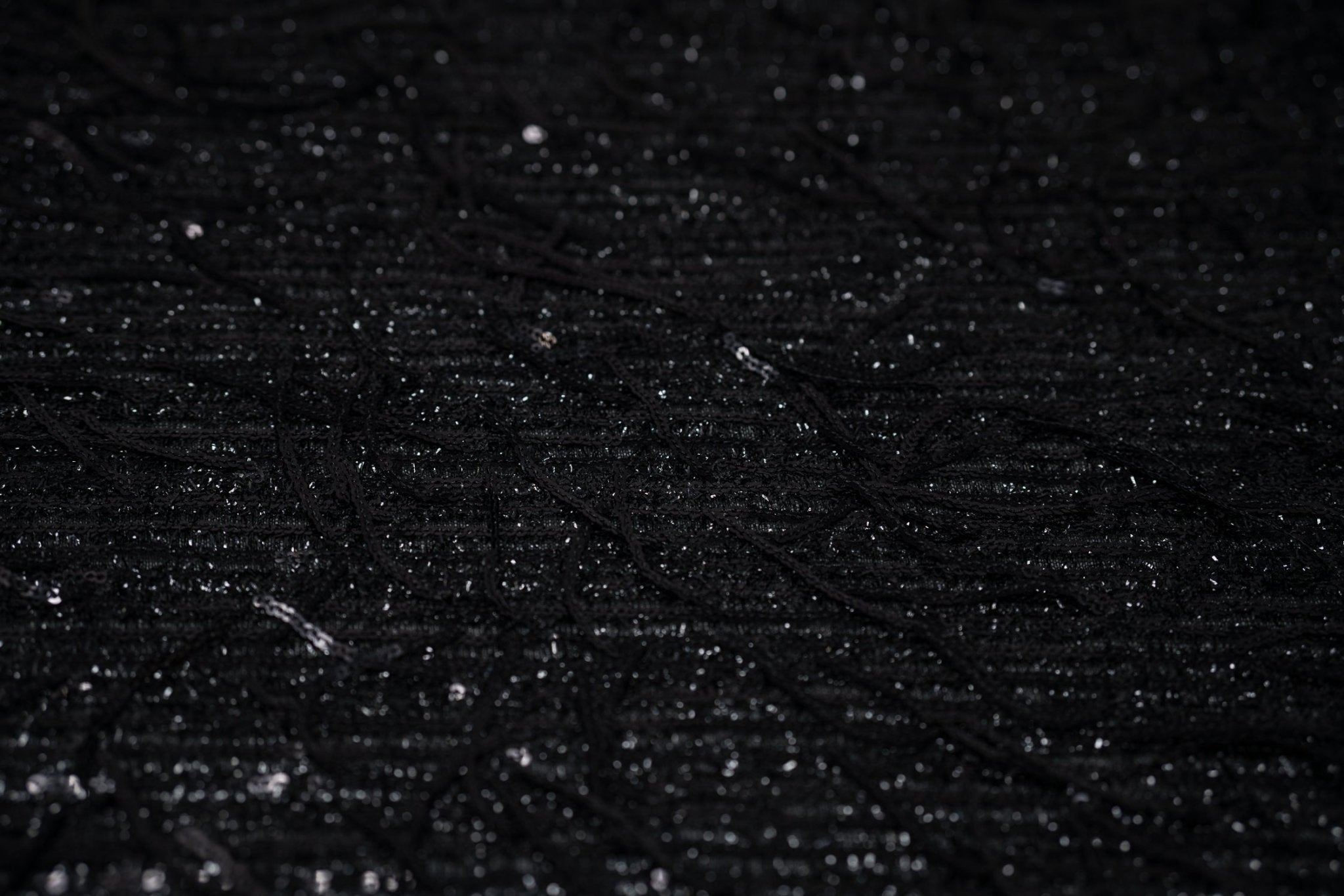 Shimmy Polyester Mesh with Dangle Sequin Fabric | CDW