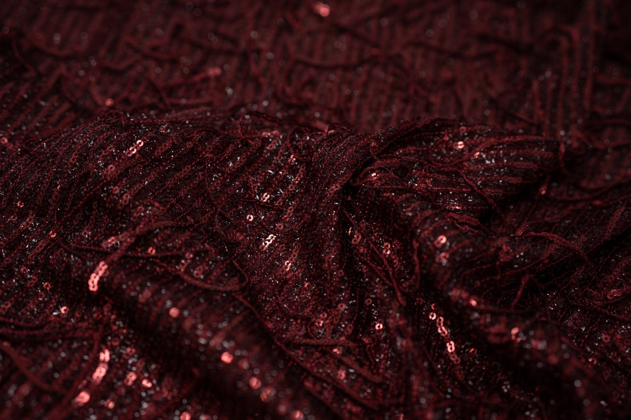 Shimmy Polyester Mesh with Dangle Sequin Fabric | CDW