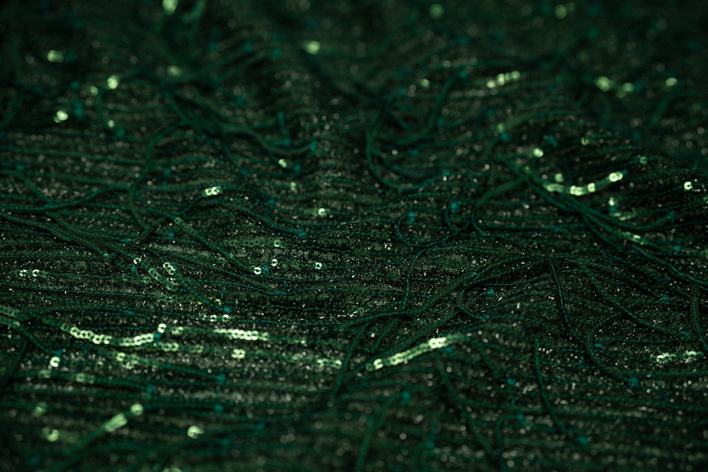 Shimmy Polyester Mesh with Dangle Sequin Fabric | CDW