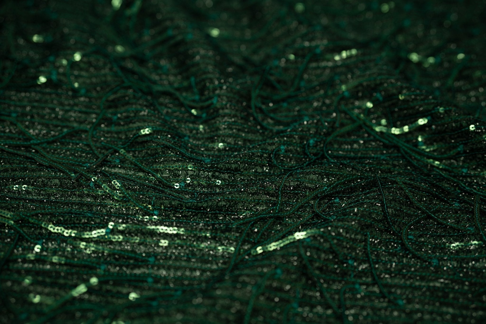 Shimmy Polyester Mesh with Dangle Sequin Fabric | CDW