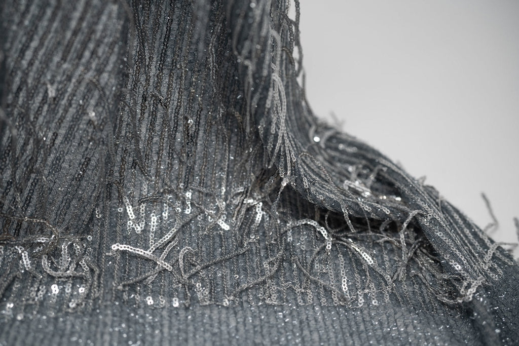 Shimmy Polyester Mesh with Dangle Sequin Fabric | CDW