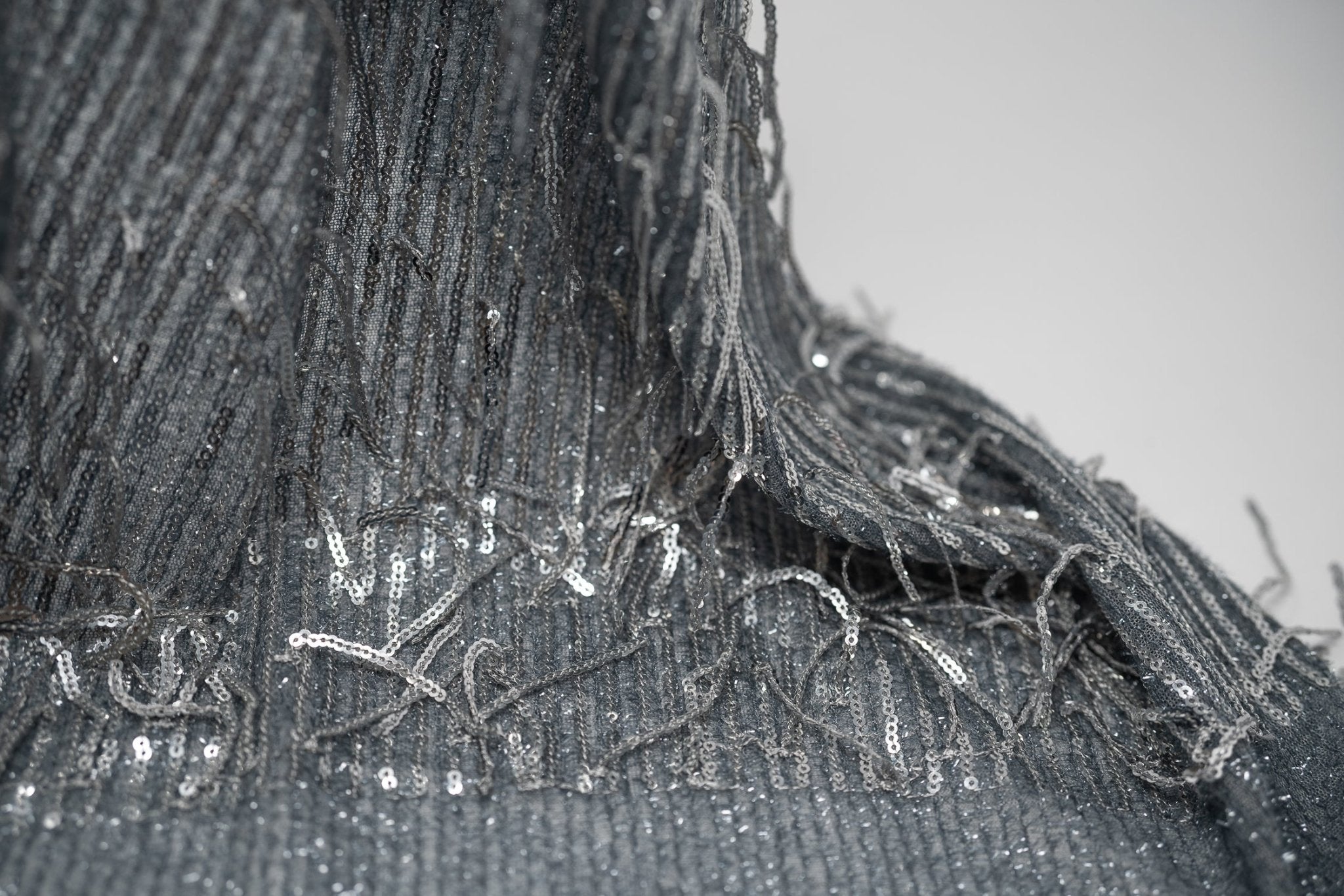 Shimmy Polyester Mesh with Dangle Sequin Fabric | CDW
