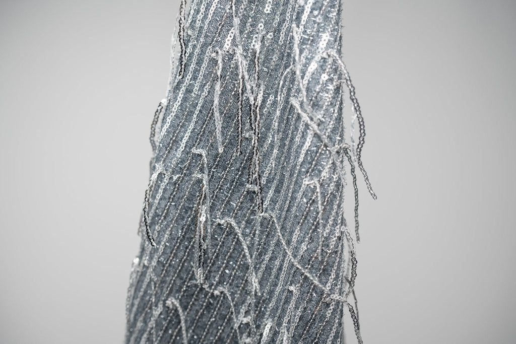 Shimmy Polyester Mesh with Dangle Sequin Fabric | CDW