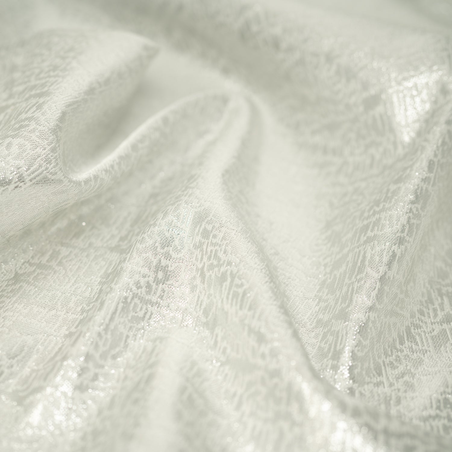 Snow Storm Metallic Brocade Fabric | CDW