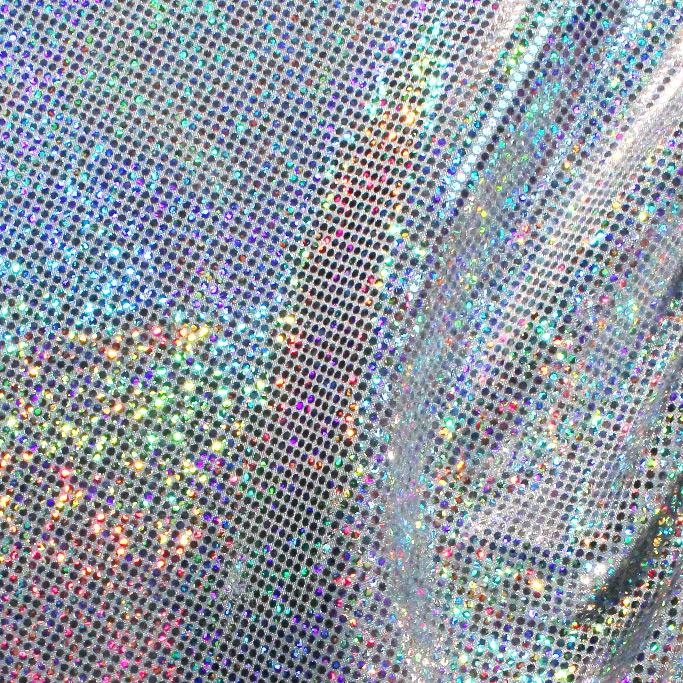 Sparkles Foiled Spandex Fabric | CDW