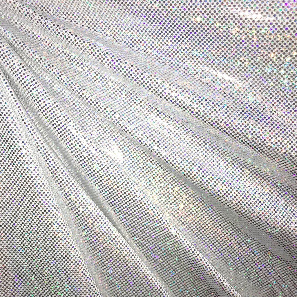 Sparkles Foiled Spandex Fabric | CDW