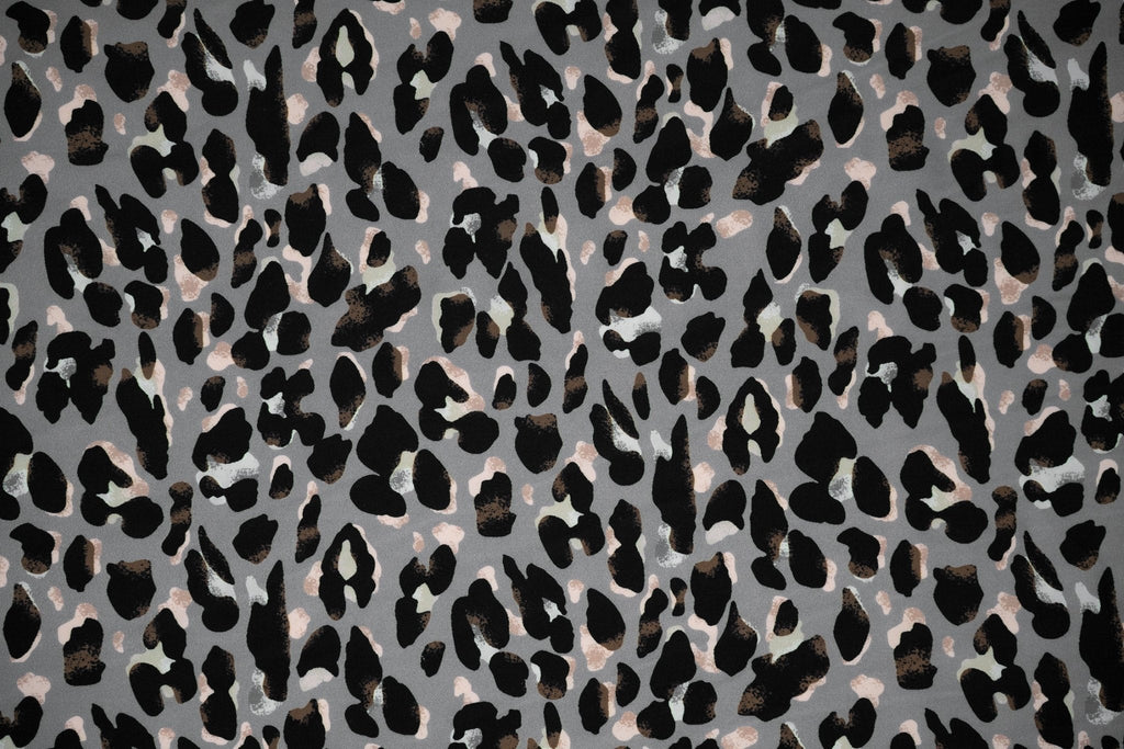Sporty Leopard Printed Spandex Fabric | CDW