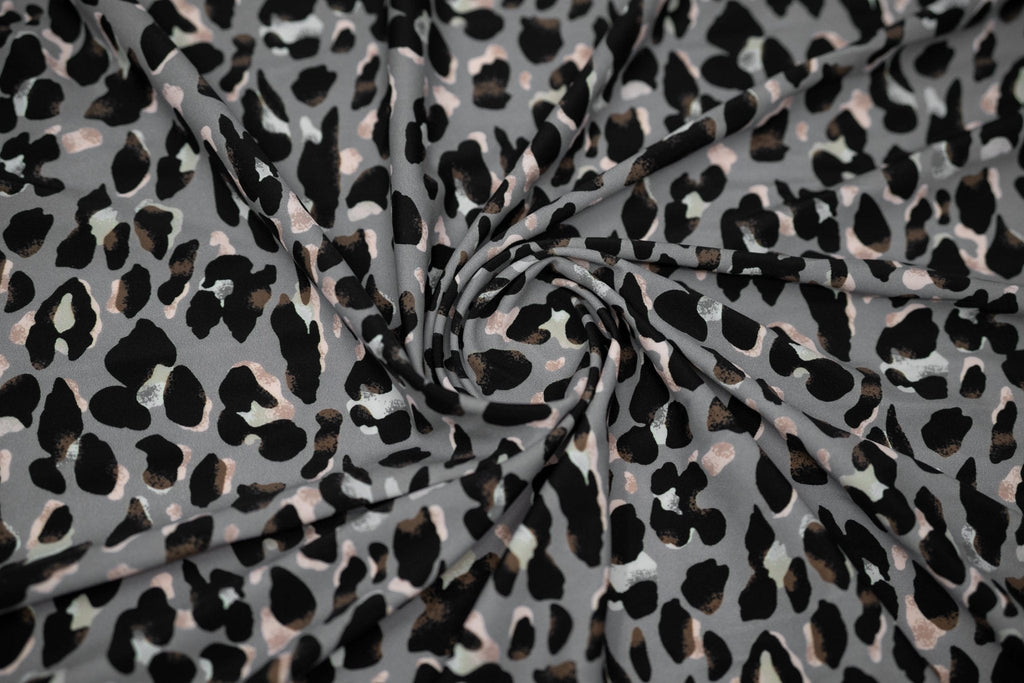 Sporty Leopard Printed Spandex Fabric | CDW