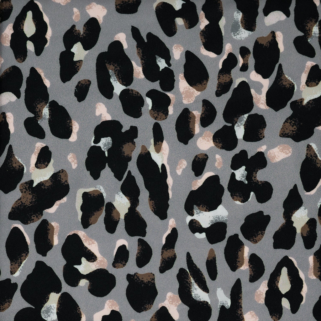 Sporty Leopard Printed Spandex Fabric | CDW