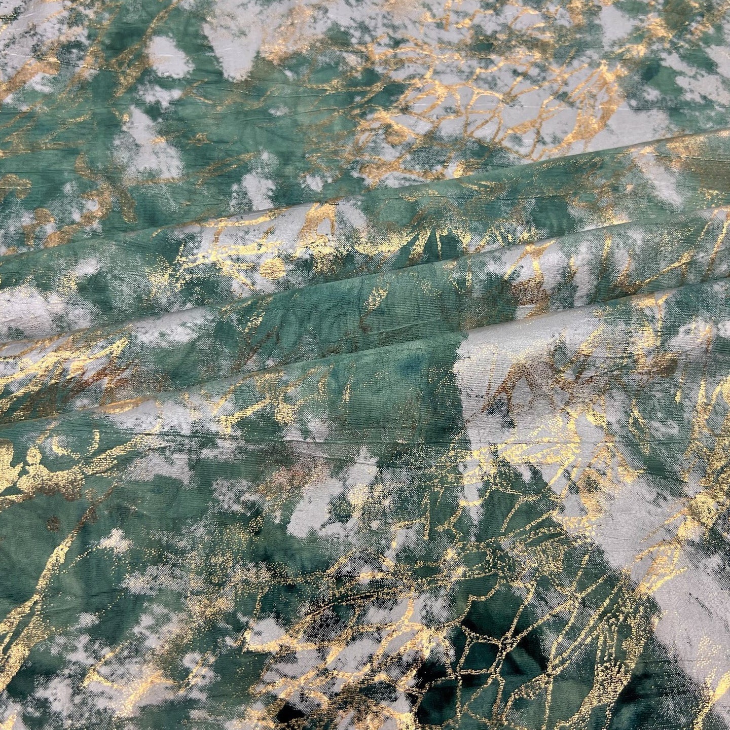 Squall Foiled Tie Dye Spandex Fabric | CDW