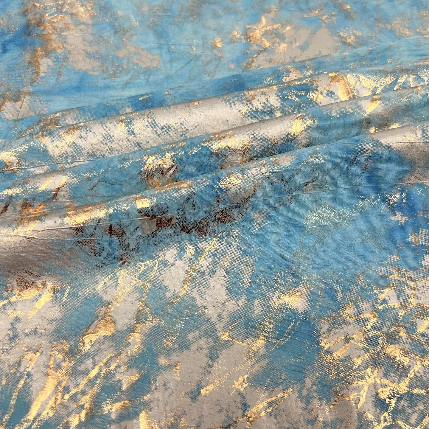 Squall Foiled Tie Dye Spandex Fabric | CDW