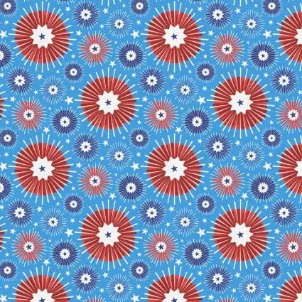 Star Spangled Summer Patriotic Party 43"/44" Fabric Per Yard