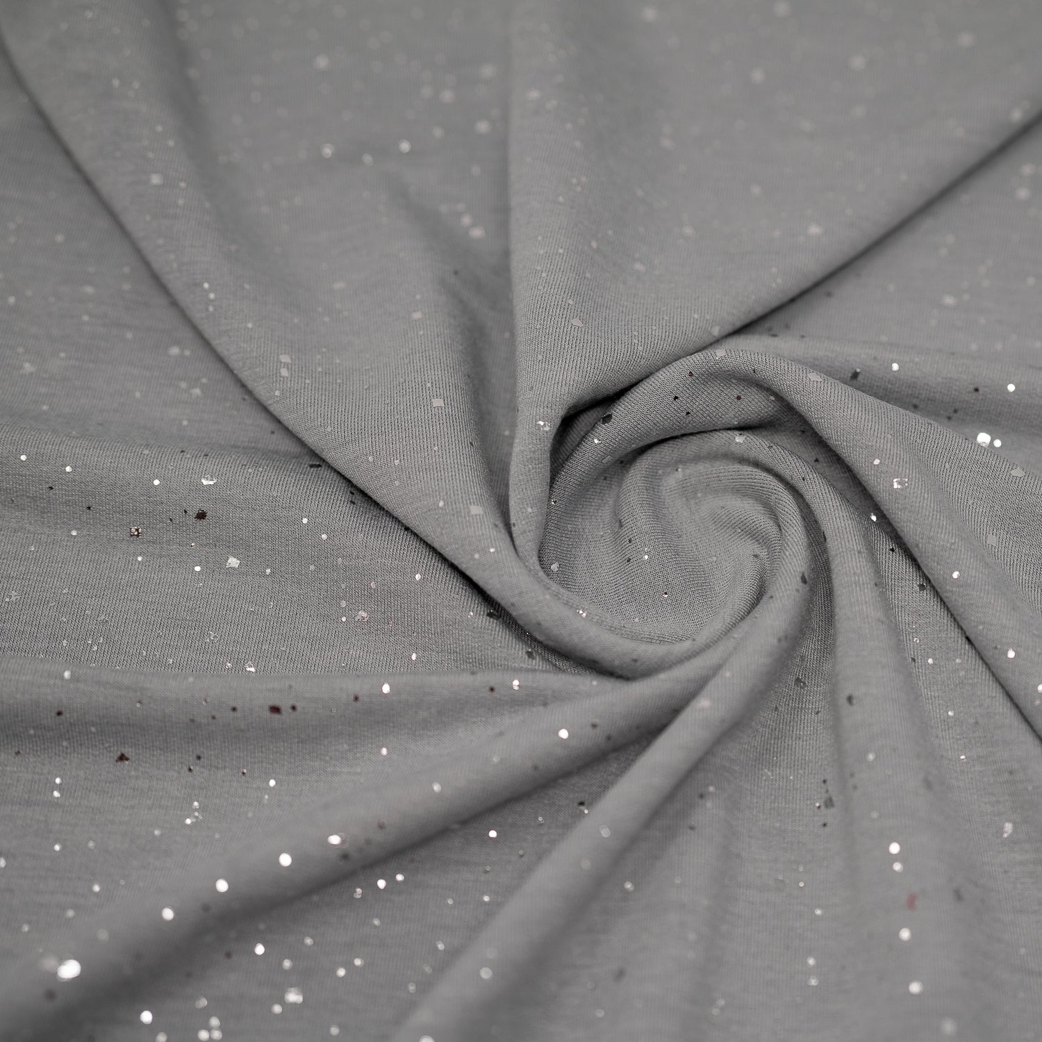 Stardust Foil Printed Stretch French Terry Fabric | CDW