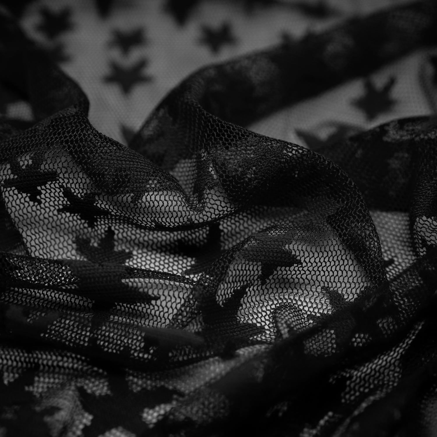 Starry Knitted Stretch Lace Fabric | CDW