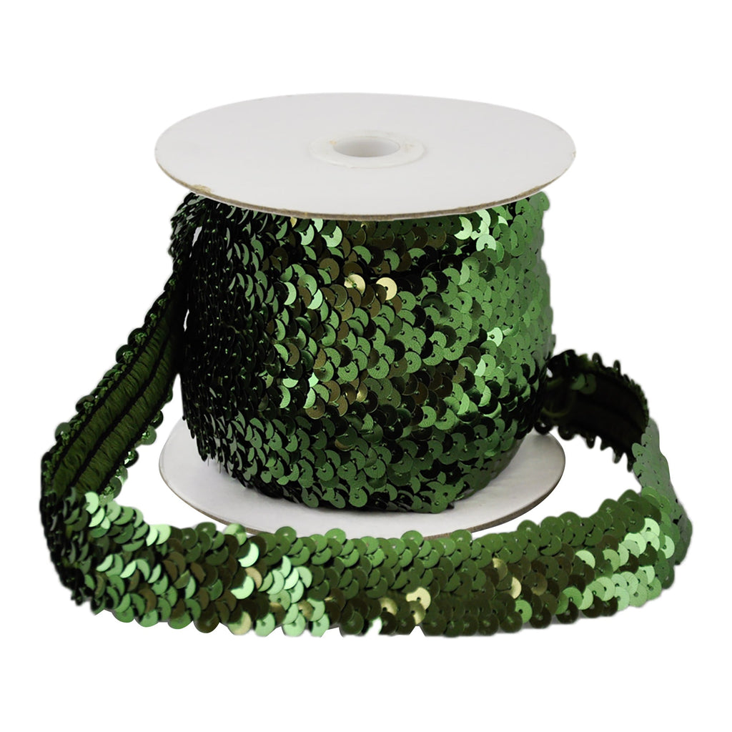 Stretch Sequin Trim - 1" Width (10 Yard Roll) - BQ-302-25