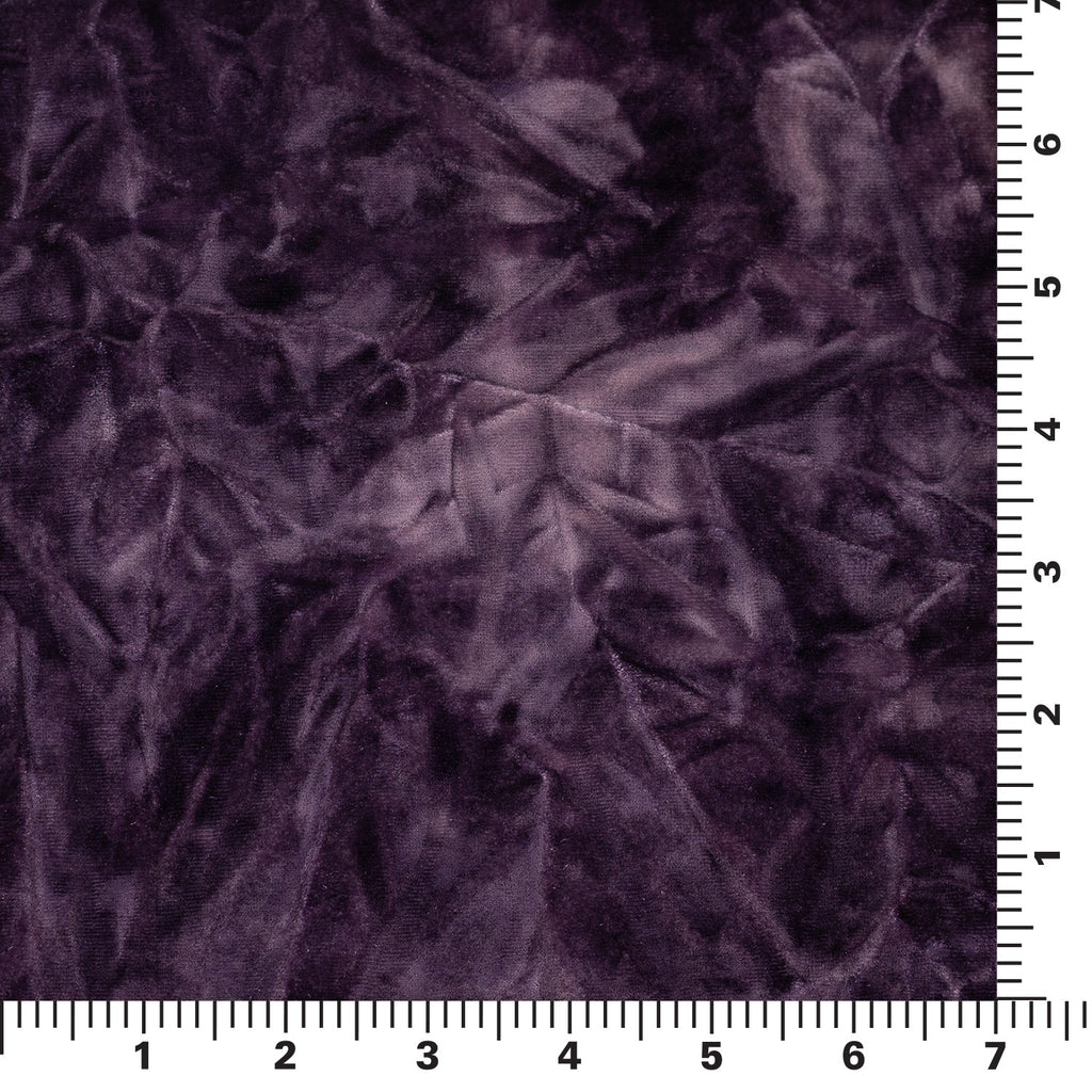 Tempest Tie Dye on Revival Crushed Stretch Velvet Fabric | CDW