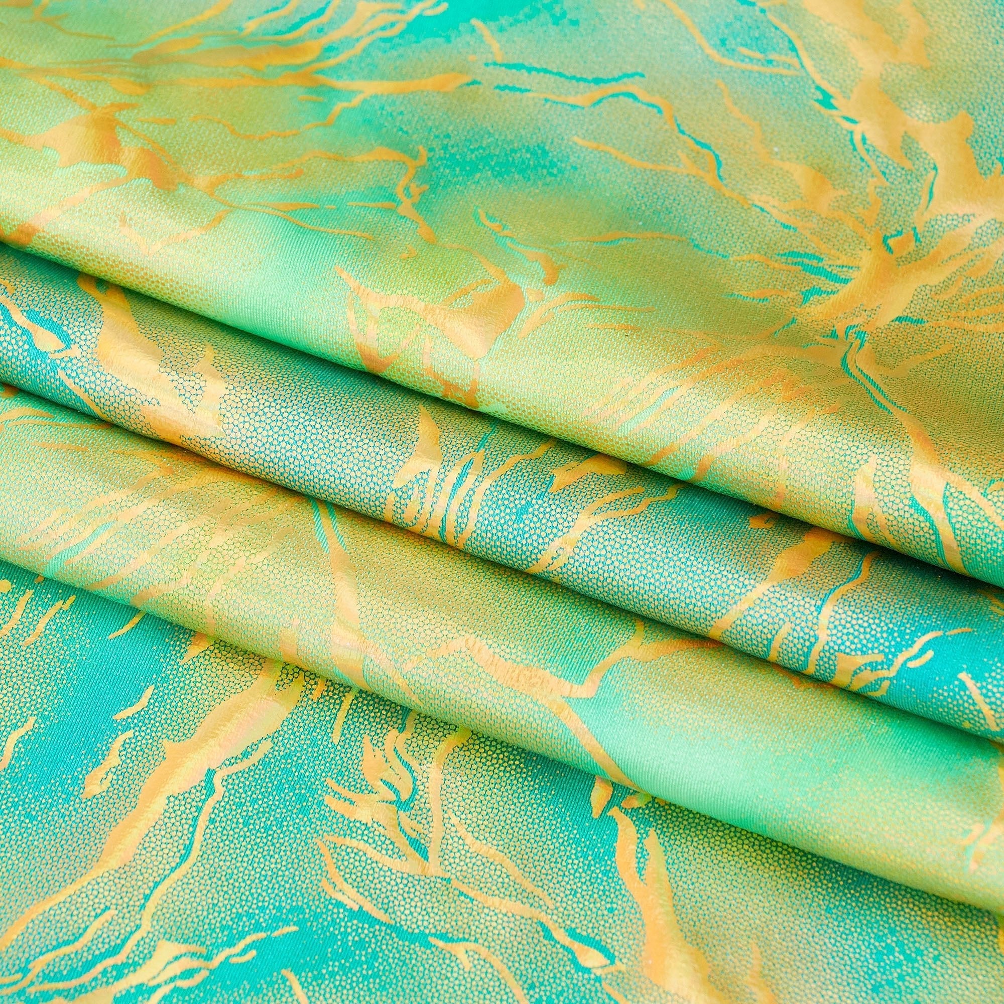 Tie Dye Thunder Hologram Spandex Fabric | CDW