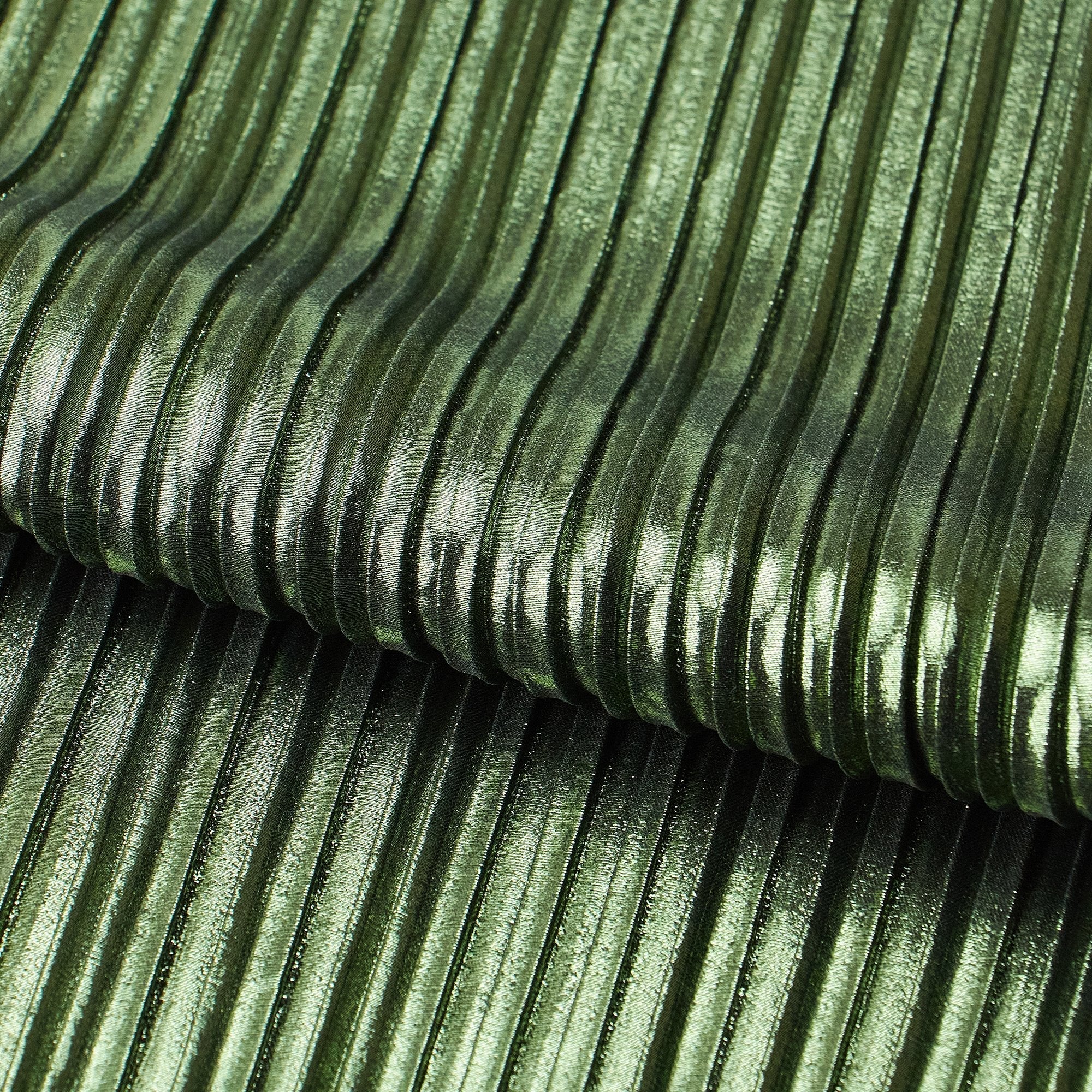 Titanium Pleated Polyester Fabric | Blue Moon Fabrics