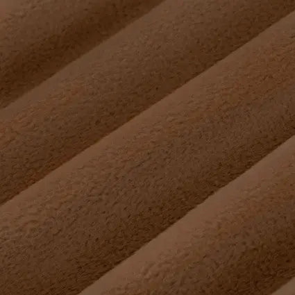 Truffle Cuddle 3 Extra Wide Solid Minky Fabric per yard