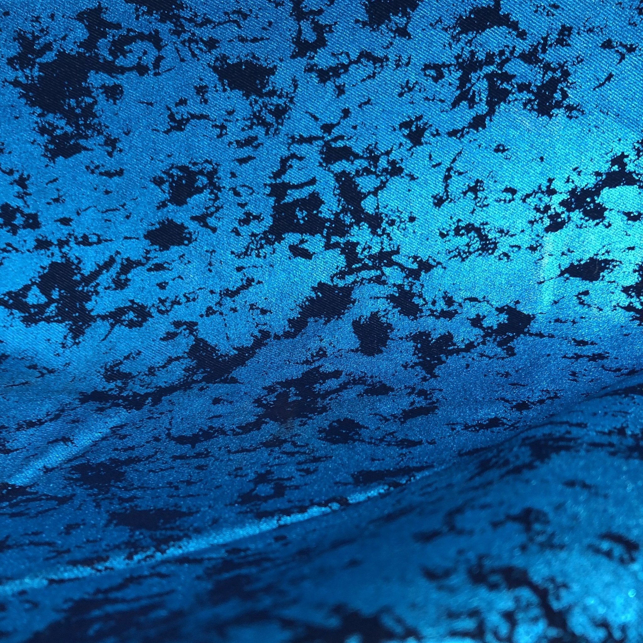 Jolt Foiled Stretch Faux Denim Fabric | CDW